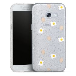 Silicone Glitter Case silver glitter