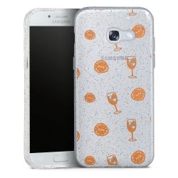 Silicone Glitter Case silver glitter