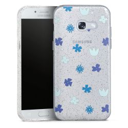 Silicone Glitter Case silver glitter