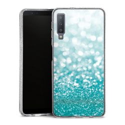 Silicone Glitter Case silver glitter