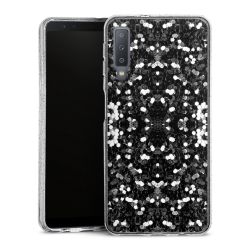 Silicone Glitter Case silver glitter