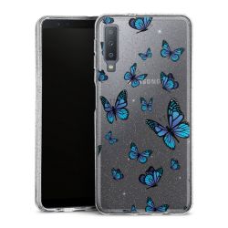 Silicone Glitter Case silver glitter