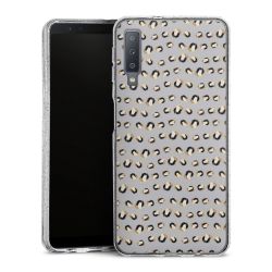 Silicone Glitter Case silver glitter