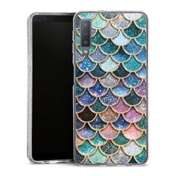 Silicone Glitter Case silver glitter