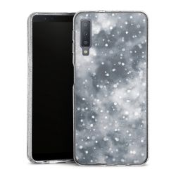 Silicone Glitter Case silver glitter