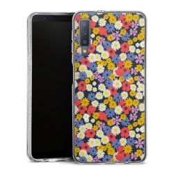 Silicone Glitter Case silver glitter