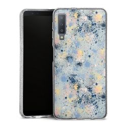 Silicone Glitter Case silver glitter