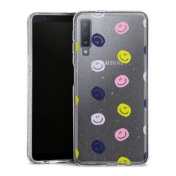 Silicone Glitter Case silver glitter