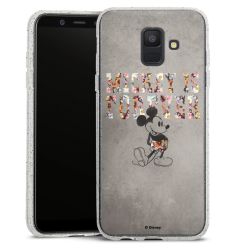 Silicone Glitter Case silver glitter