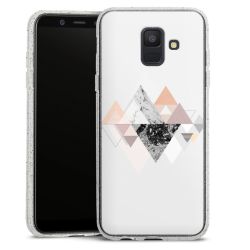 Silicone Glitter Case silver glitter