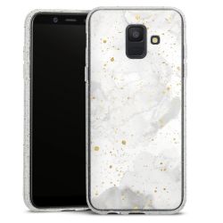 Silicone Glitter Case silver glitter