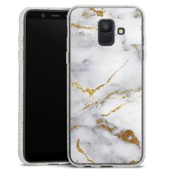 Silicone Glitter Case silver glitter