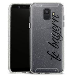 Silicone Glitter Case silver glitter