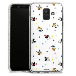 Silicone Glitter Case silver glitter