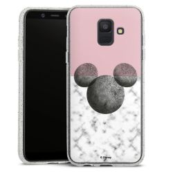 Silicone Glitter Case silver glitter