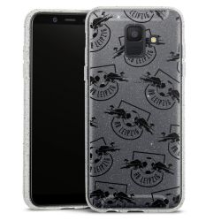 Silicone Glitter Case silver glitter