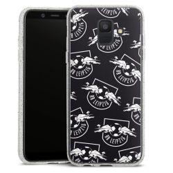 Silicone Glitter Case silver glitter