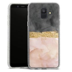 Silicone Glitter Case silver glitter