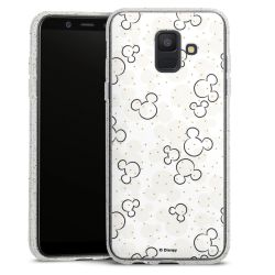 Silicone Glitter Case silver glitter