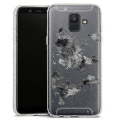 Silicone Glitter Case silver glitter