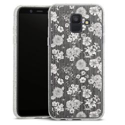 Silicone Glitter Case silver glitter