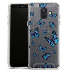 Silicone Glitter Case silver glitter