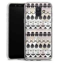 Silicone Glitter Case silver glitter