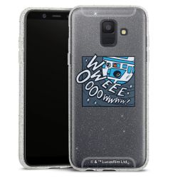 Silicone Glitter Case silver glitter