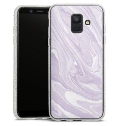 Silicone Glitter Case silver glitter