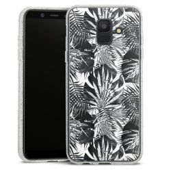 Silicone Glitter Case silver glitter