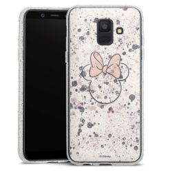 Silicone Glitter Case silver glitter