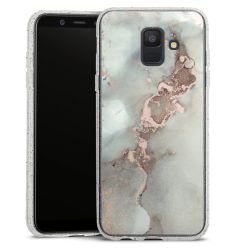 Silicone Glitter Case silver glitter