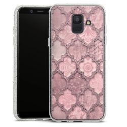 Silicone Glitter Case silver glitter