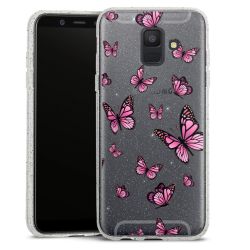 Silicone Glitter Case silver glitter