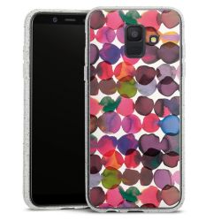 Silicone Glitter Case silver glitter