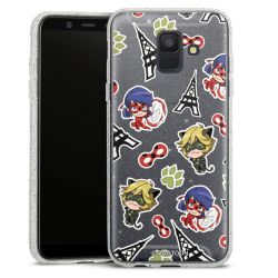 Silicone Glitter Case silver glitter