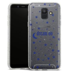 Silicone Glitter Case silver glitter