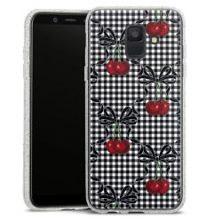 Silicone Glitter Case silver glitter