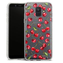 Silicone Glitter Case silver glitter