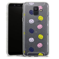 Silicone Glitter Case silver glitter