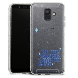 Silicone Glitter Case silver glitter