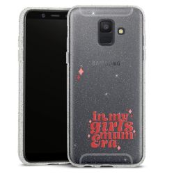 Silicone Glitter Case silver glitter