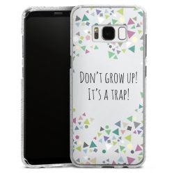 Silicone Glitter Case silver glitter