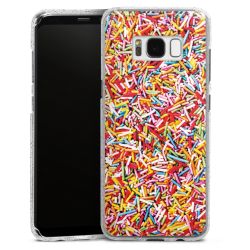 Silicone Glitter Case silver glitter