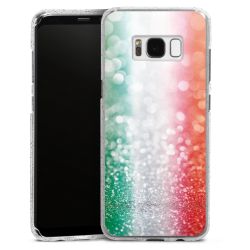 Silicone Glitter Case silver glitter