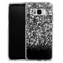 Silicone Glitter Case silver glitter