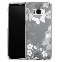 Silicone Glitter Case silver glitter