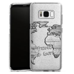 Silicone Glitter Case silver glitter