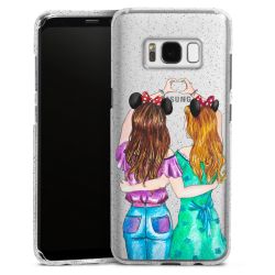 Silicone Glitter Case silver glitter