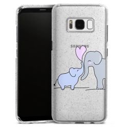 Silicone Glitter Case silver glitter